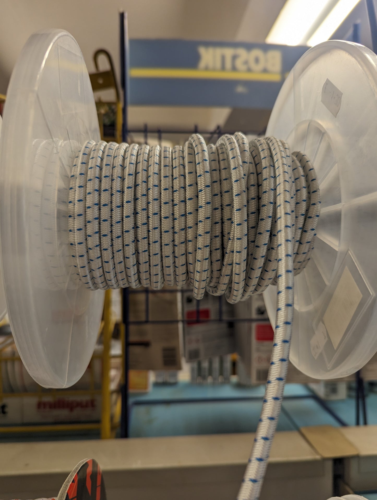 6mm White Shock Cord