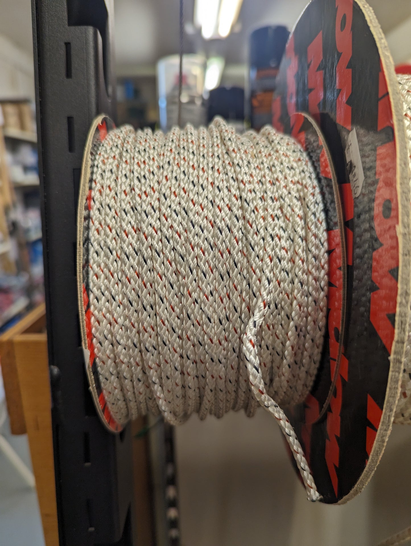 4mm White 8 Plait P/S Polyester