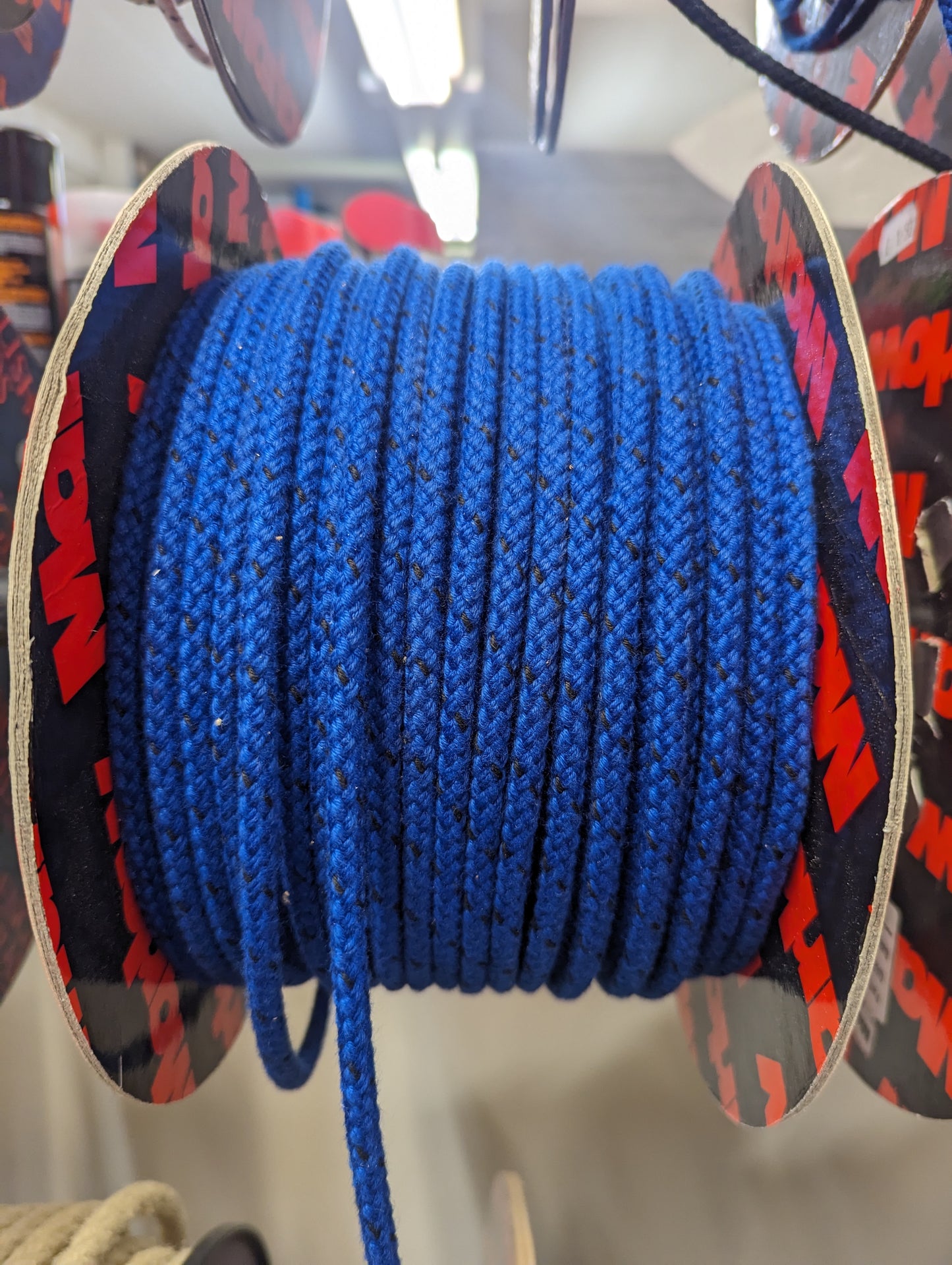 6mm 8 Plait Matt Polyester Blue Rope