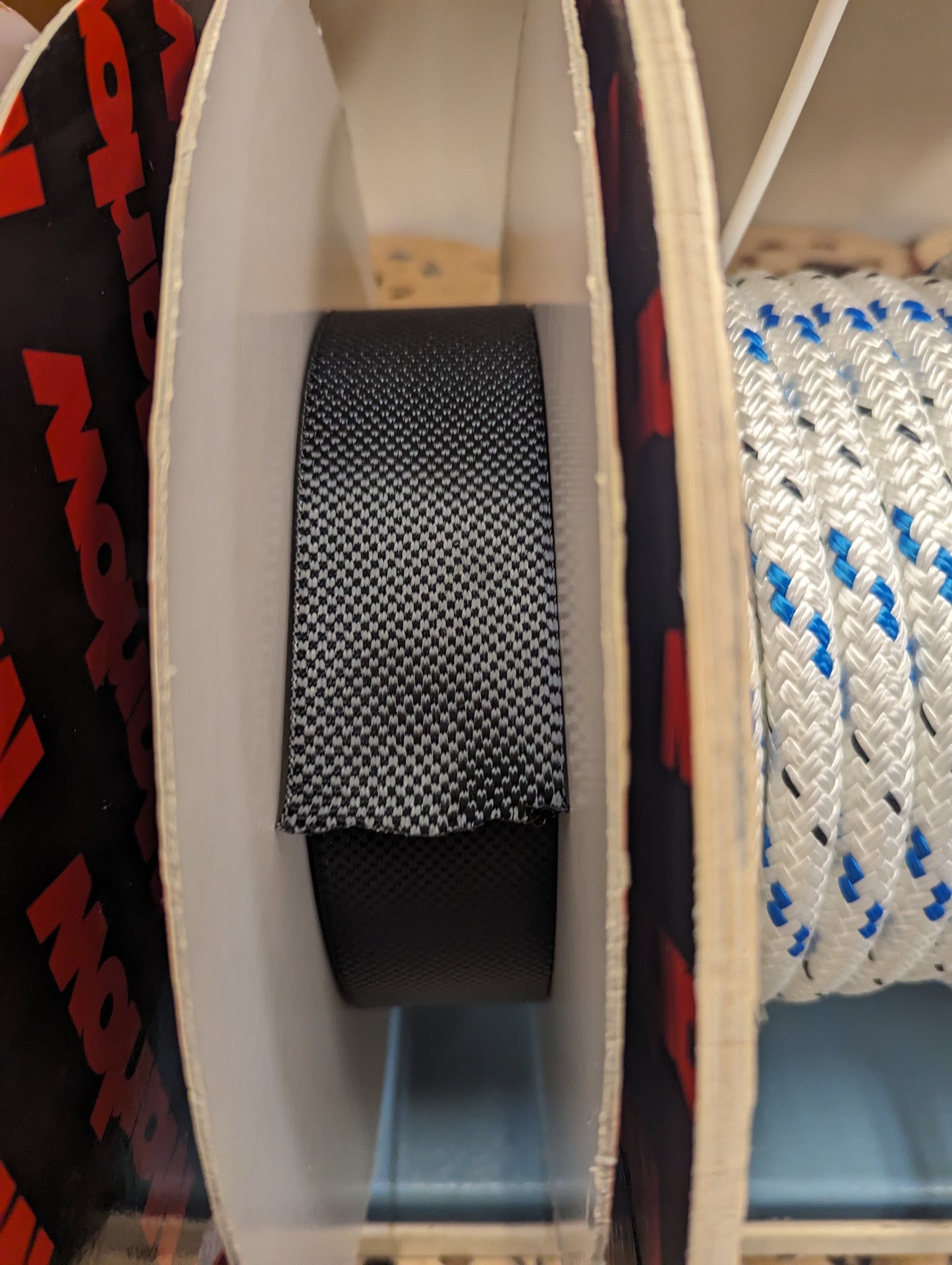 2" Black Toestrap Webbing