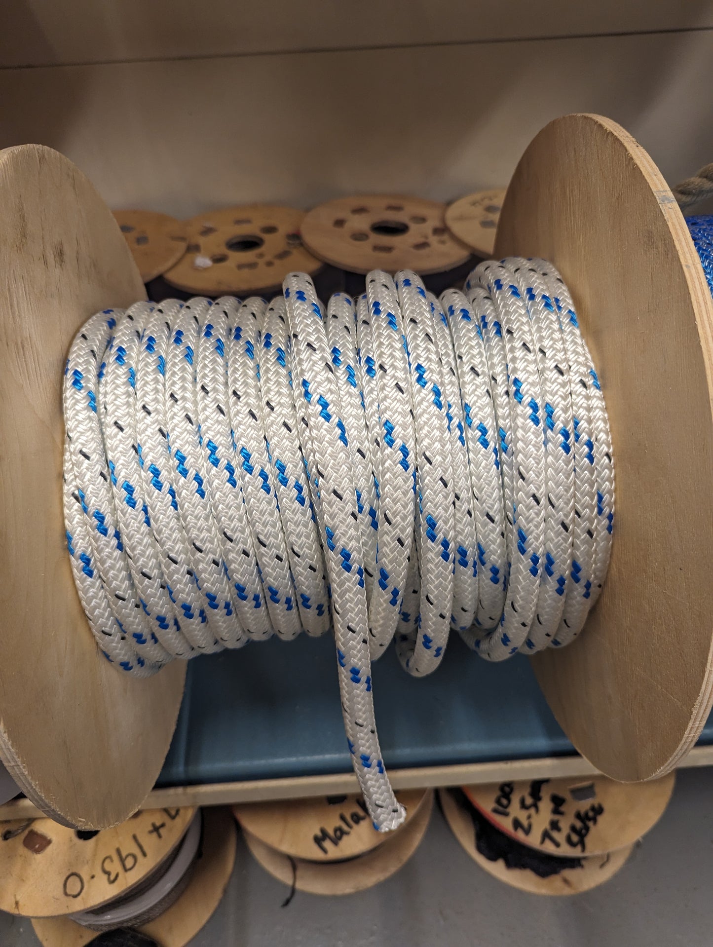 14mm Blue FLK D/Braid Polyester Rope
