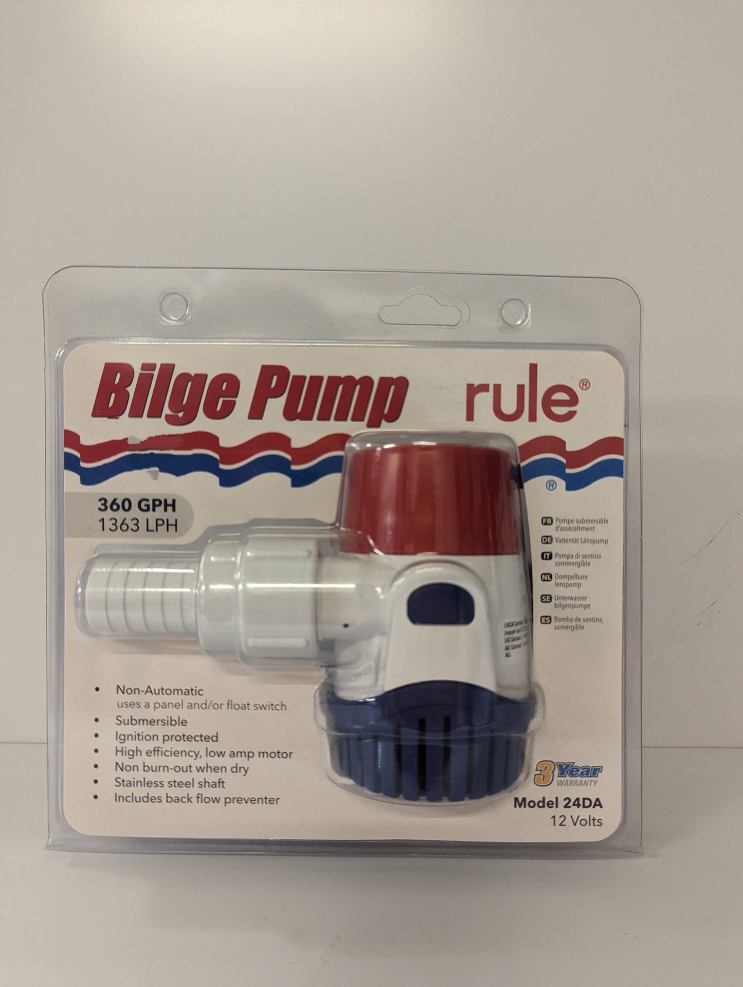 Rule Bilge Pump - Non Automatic