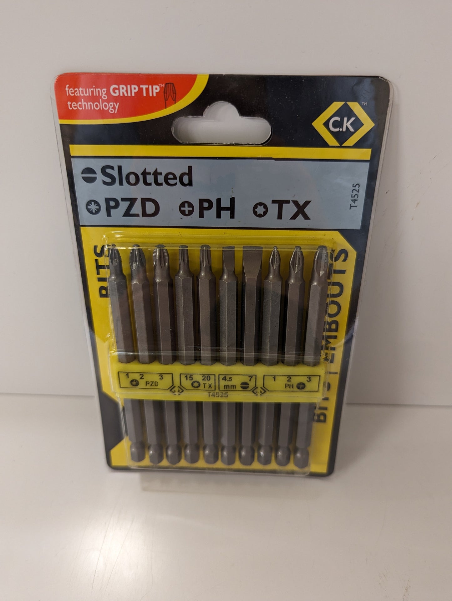 C.K. Screwdriver Bit Set (100mm) Mixed Set Of 10