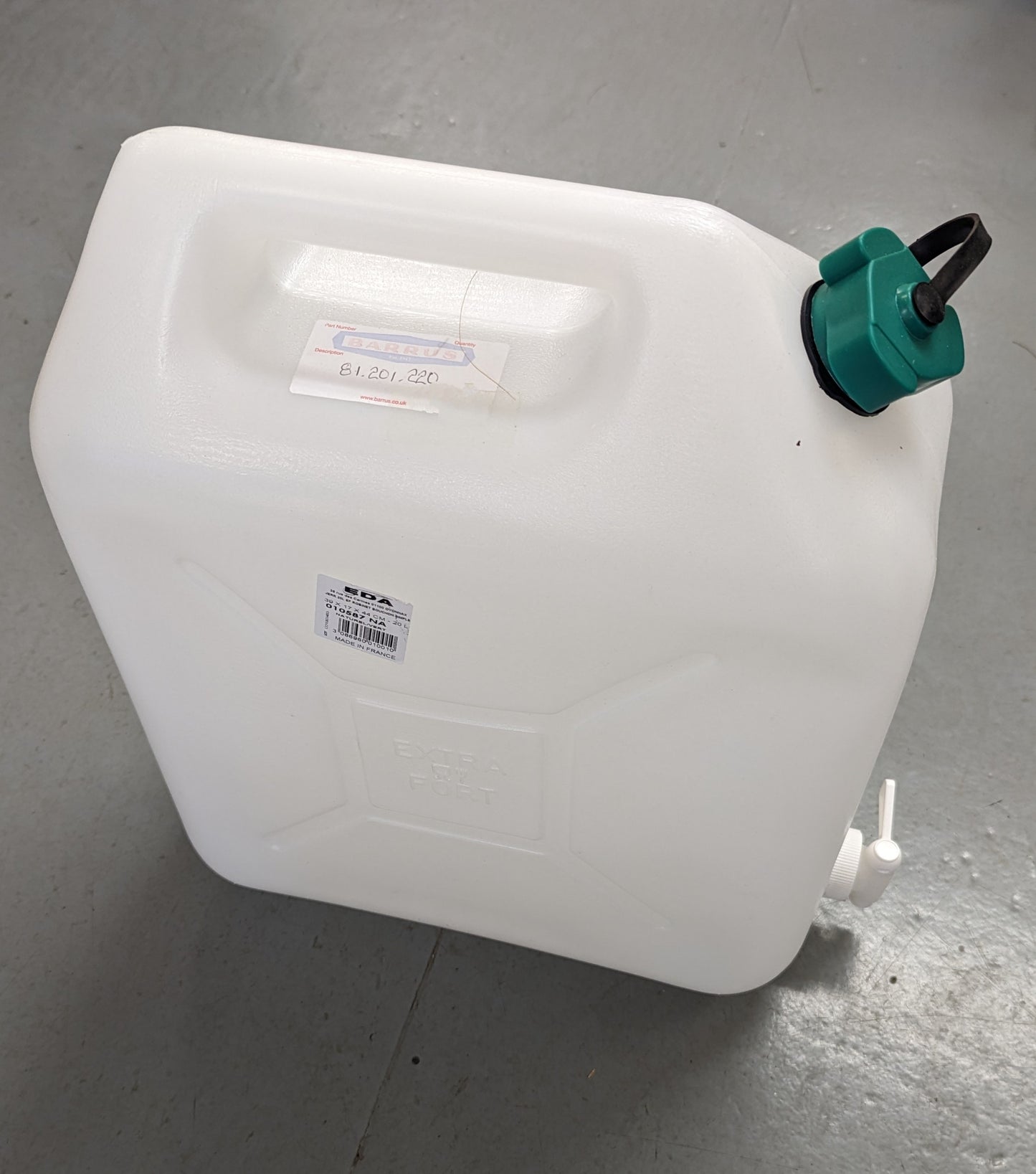 20 Litre Water Jug with built in tap