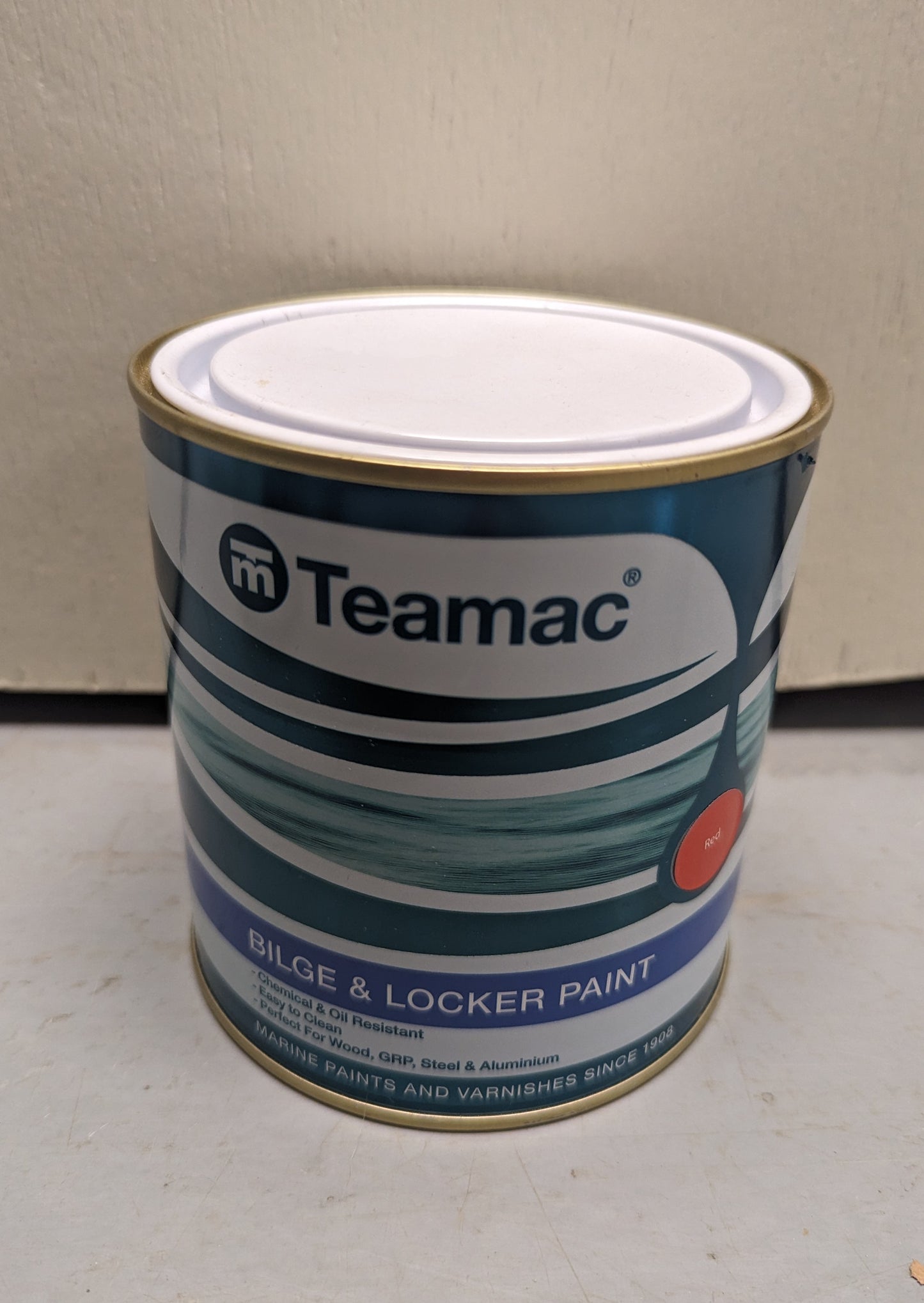 Teamac Bilge & Locker Paint, Red, 1 Litre