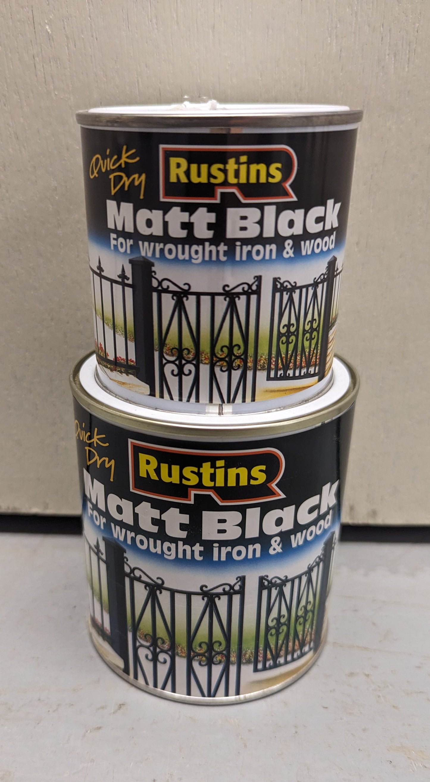 Rustins Quick Dry for wrought iron & Wood Matt Black