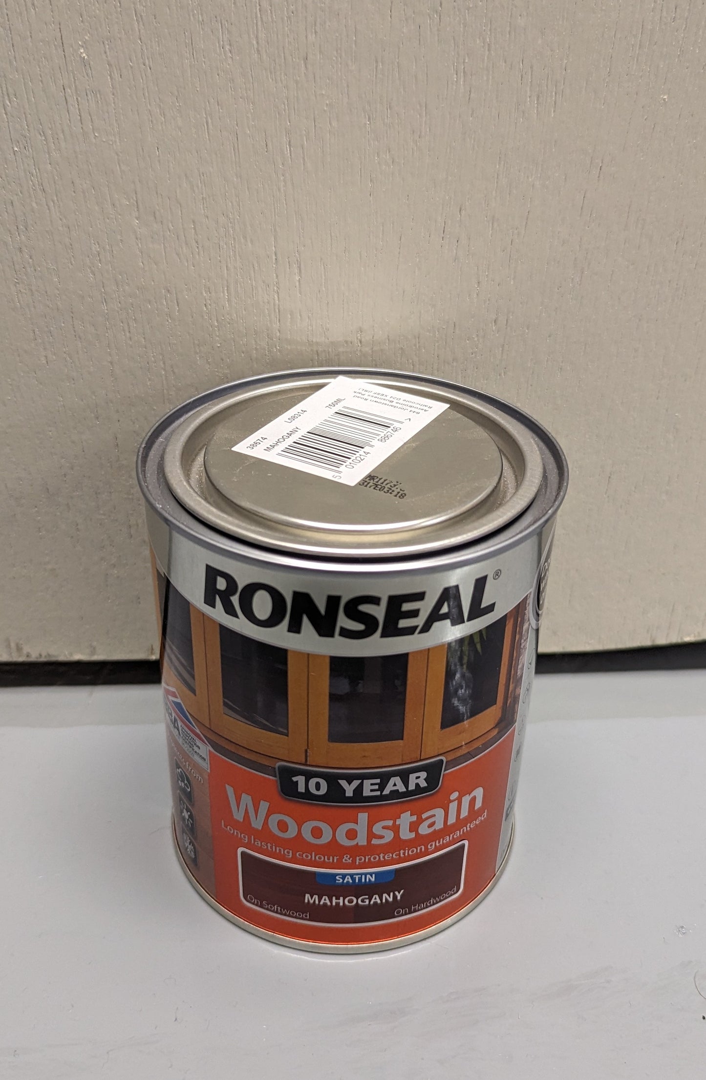 Ronseal Woodstain - Satin Mahogany 750ml