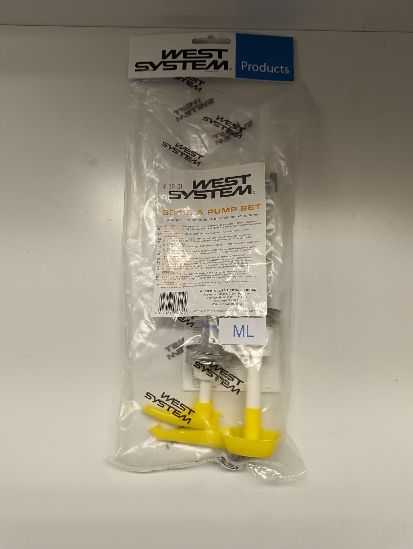 West System 301-5 A Pump Set