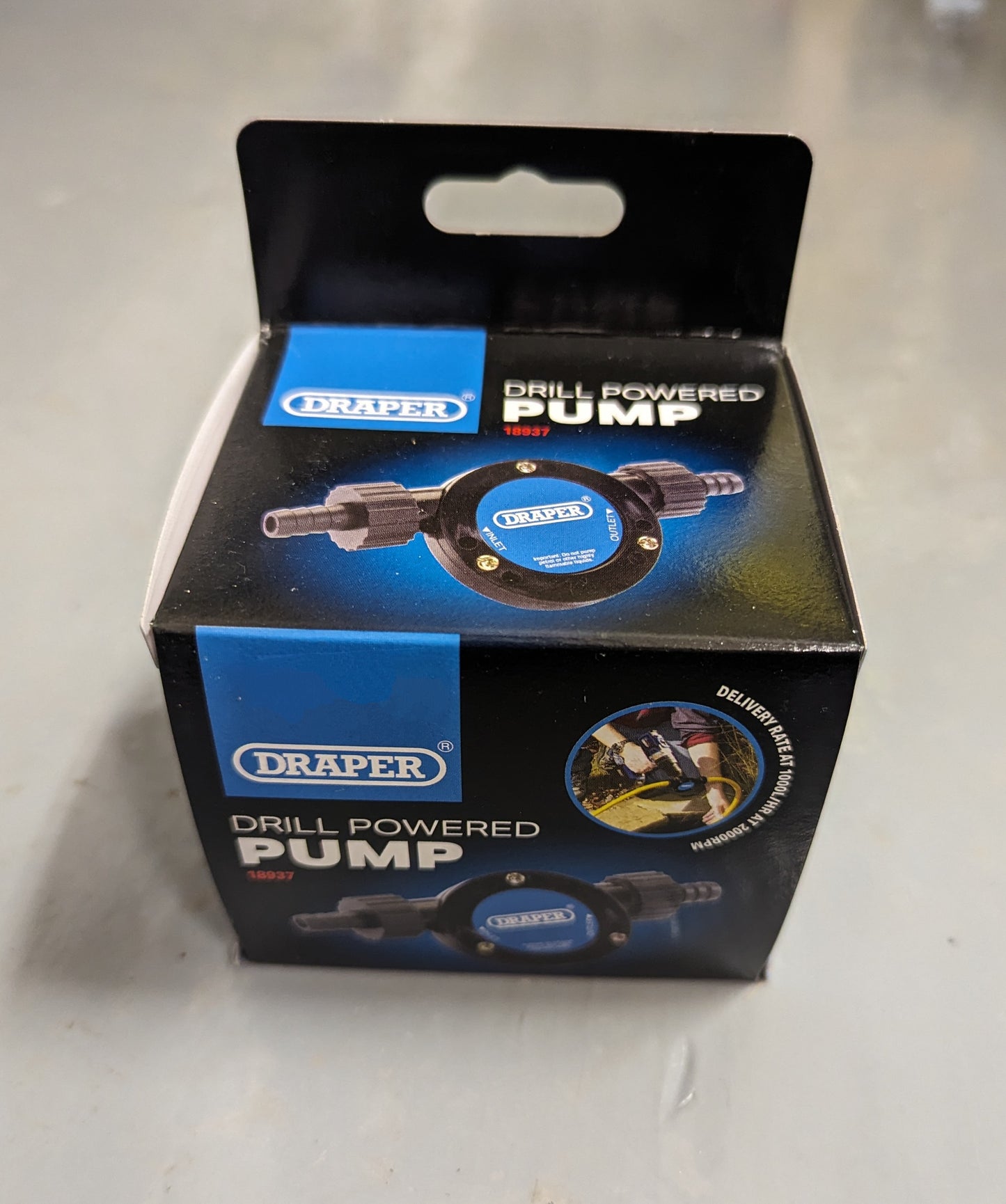 Draper Drill Powered Pump