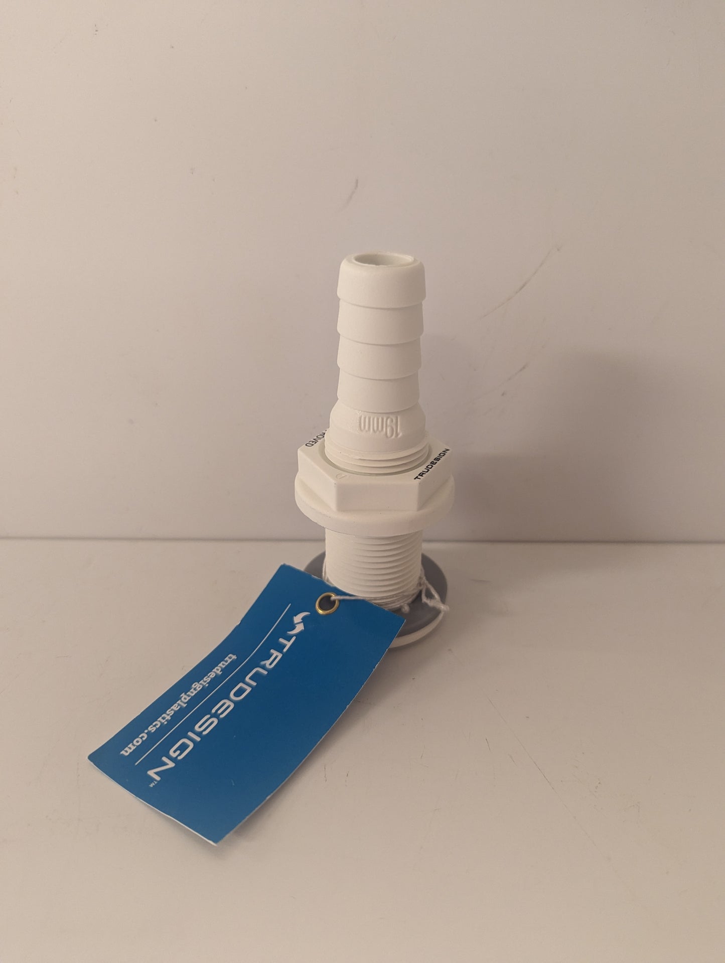 Skin Fitting with hose Tail 19mm 3/4" BSP