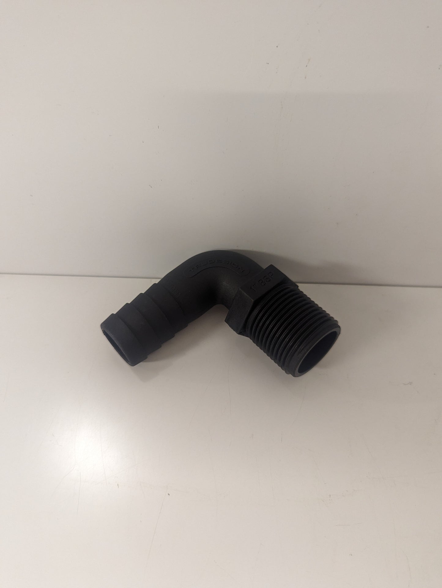 Hose Tail 25mm 1" BSP Male 90deg Bend