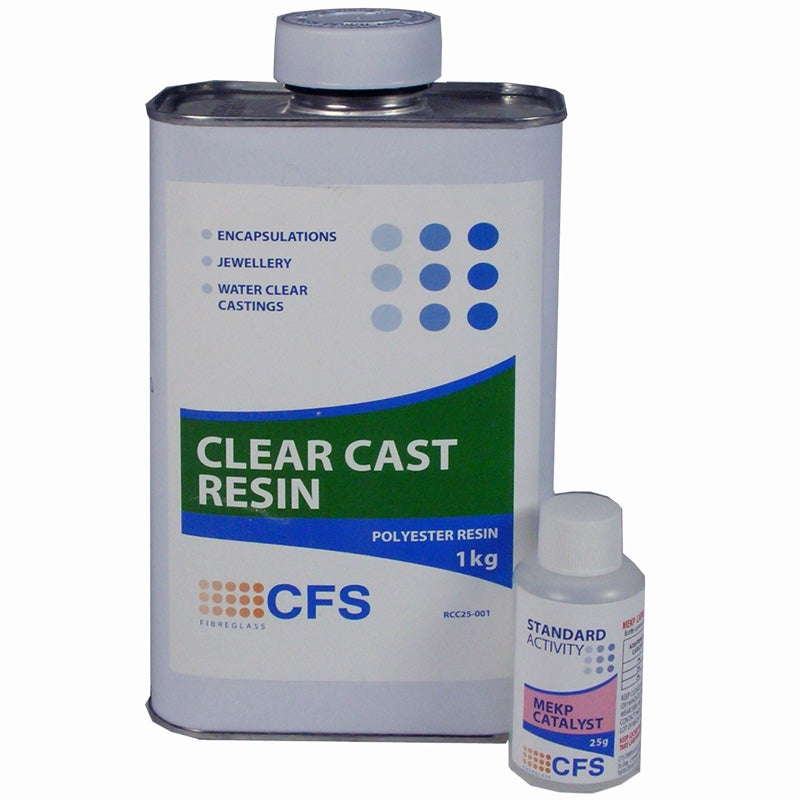 CFS 1kg Clear Cast Resin + MEKP Catalyst