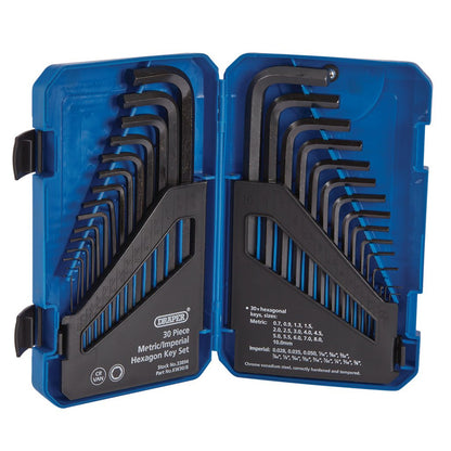 Draper 30 piece hex key set Metric/Imperial Combined