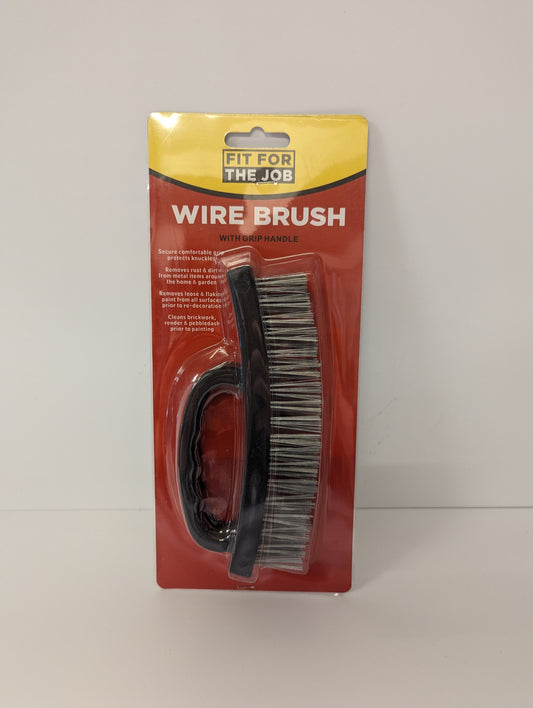 Fit For the Job Wire Brush with Grip Handle