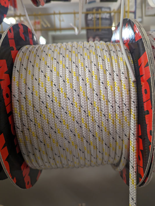8mm Gold FLK D/Braid Polyester Rope