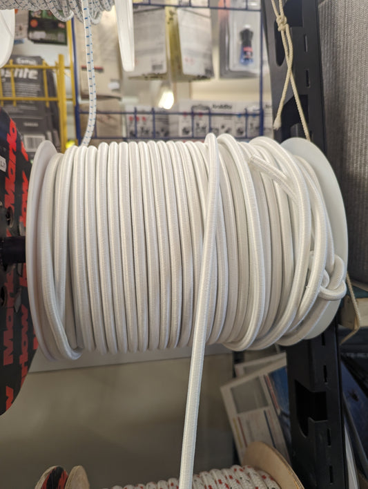 8mm White bungee Cord