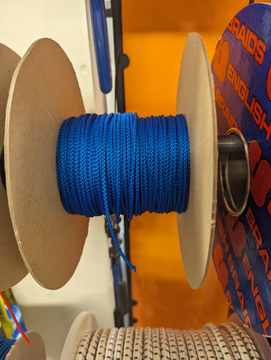 3mm Blue 8-Plait Polypropylene Rope