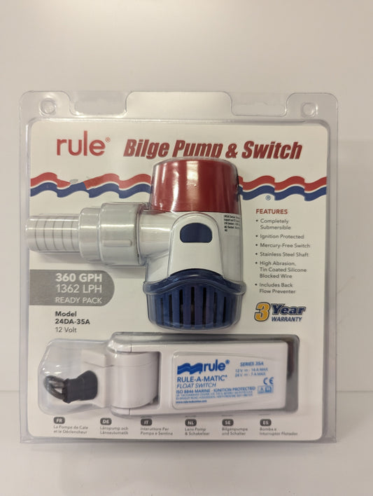 Rule Non Automatic Bilge Pump with Switch