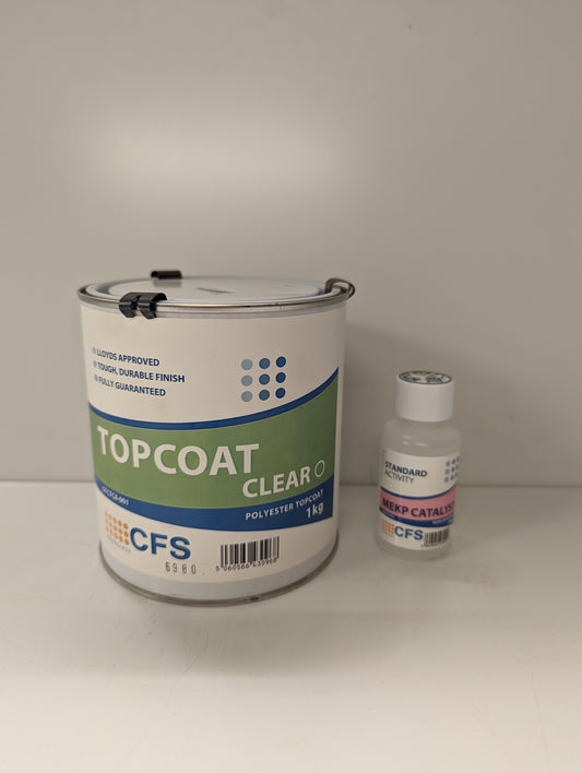 CFS 1Kg Topcoat clear Resin