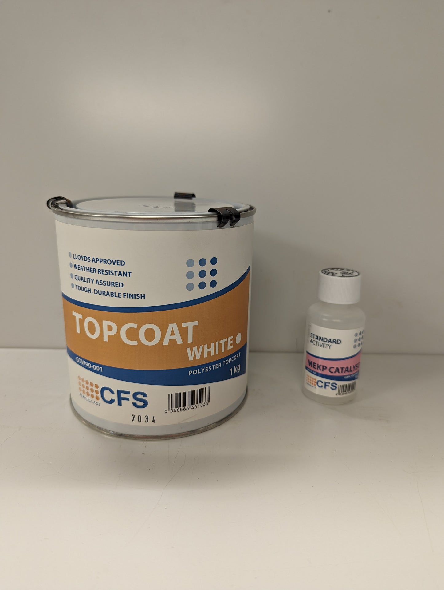 CFS 1Kg Topcoat White Resin