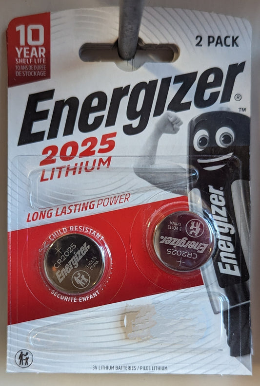 Energizer 2025 Lithium 2 pack