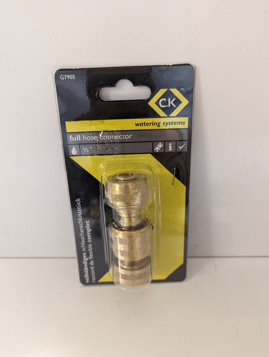 CK watering Systems 1/2" male and female hose end connector