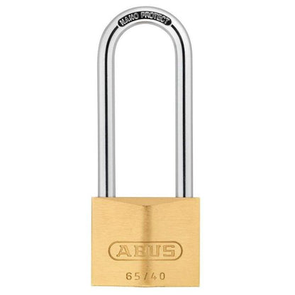 65/40HB63 40mm BRASS LONG SHACKLE ABUS PADLOCK